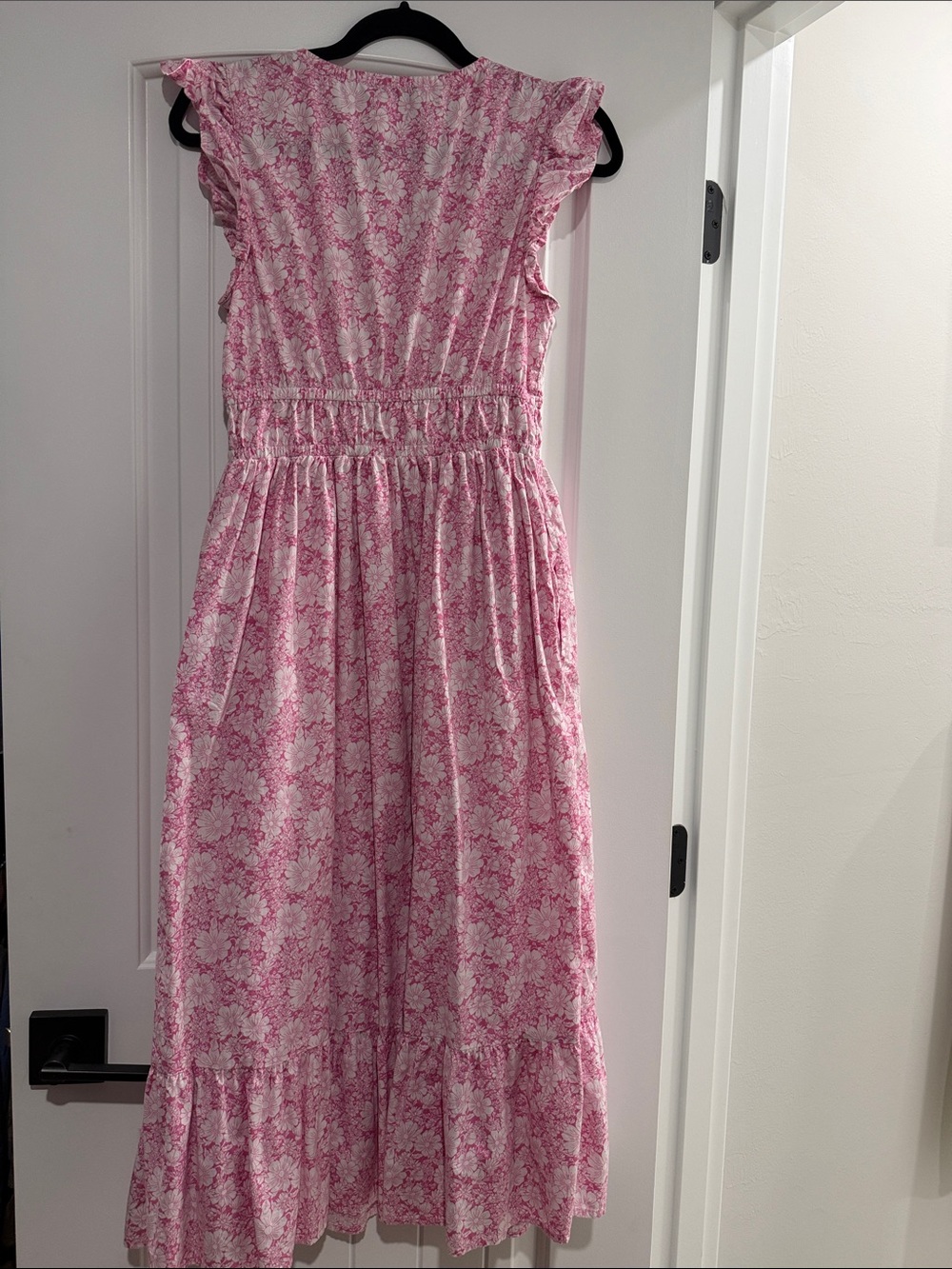 Vineyard Vines Floral Pink Ruffled Maxi Dress - Picture 4 of 4